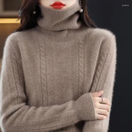 Women's Sweaters Autumn Winte Cashmere Sweater Woman Turtleneck Pullover Keep Warm Casual Knitted Soft Female Jacket Women Loose Tops