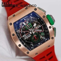 RM Wrist Watch Richardmillle Wristwatch Rm11-01 Automatic Mechanical Watch Rm1101 Mancini Mens 18k Rose Gold Time Code Automatic Machinery World