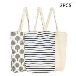 Evening Bags 3pcs Ladies Reusable Fashion Outdoor Carry Portable 3 Designs Large Capacity School Grocery Women Tote Bag Shoulder Crossbody