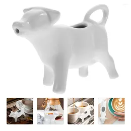 Dinnerware Sets 3 Pcs Ceramic Milk Jug Small Mini Fridge Multi-function Cup Animal Adorable Pitcher Household Ceramics Creamer Supply