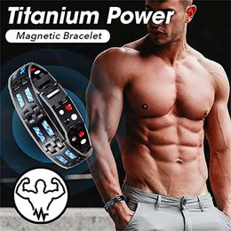 Bracelets Magnet Bracelet Carbon Fibre Bracelet Stainless Steel Bracelet Men'S Bracelet Bad Energy Protection Accessories For Men Pulseras