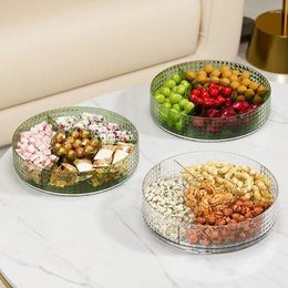 Plates Wheat Straw Divided Plate Appetiser Tray Fruit Platter Serving Compartment Dish Meal Container Kitchenware