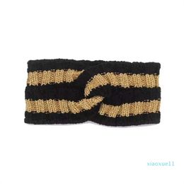 luxury- Designer Elastic Turban Wool Headband knit Hair Bands for Men and Women Brand Winter Warm Headbands Headwraps