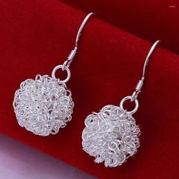 Dangle Earrings Charm Hook For Women Girl Beautiful Lovely Fashion Silver Colour Wedding Earring Jewellery Factory Price E076