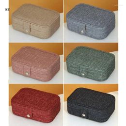 Jewelry Pouches X5QE Small Travel Box Mini Portable Display Storage Case