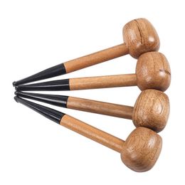 Natural Wood Smoking Pipes Portable Dry Herb Tobacco Philtre Spoon Bowl Innovative Wooden Universe Pocket Cigarette Holder Tips