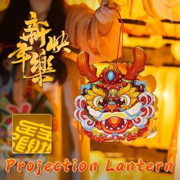 Chinese Year Decoration Dragon DIY Lantern 2024 Traditional Lunar Light Spring Festival Pendant 240119