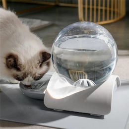 Feeders Bubble Cat Water Fountain Automatic Cat Drinking Bowl Pets Water Dispense for Cat Dog Drinker Not Wet Mouth Pet Supplies