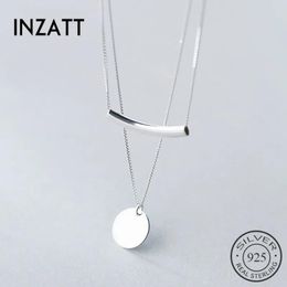 Necklaces SOFTPIG Real 925 Sterling Silver Pendant Necklaces Minimalist Choker Fine Jewellery For Women Party Cute Accessories