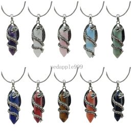 Chinese High End New Fly Dragon Wrapped Natural Rose Quartz Amethyst Couple Pendant And Charms Necklace