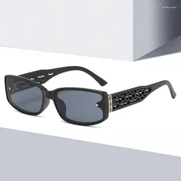 Sunglasses Luxury Design Rectangle Women Men Punk Glasses Square Eyeglasses Eyewear Vintage Ladies Gafas De Sol Hombre