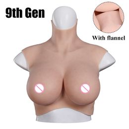 Costume Accessories 9th Gen Crossdresser EYUNG Silicone Breast Forms Cosplay Shemale Plate Huge Boobs for Transgender