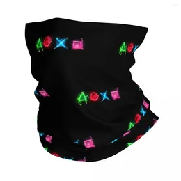 Scarves Colourful Game Controler Bandana Neck Gaiter Ps Video Balaclavas Mask Scarf Cycling Running For Men Women Adult Windproof