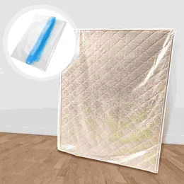 Storage Bags Vacuum Bag For Clothes With Valve Transparent Border Folding Compressed Organiser Travel Space Saving Vacbed