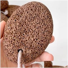 Bath Brushes, Sponges & Scrubbers Natural Exfoliator Foot Stone Dead Skin Pumice Feet Care Spa Volcano Pedicure Tool Masr Drop Deliver Dhr0X