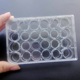 wholesale 6 12 24 48-hole Transparent disposable Petri Dish bacterial culture Plastic plate Sterilisation dish independent packaging LL