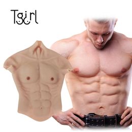 Costume Accessories Suit Male Silicone Fake Muscle Belly Realistic Mens Chest for Cosplay Transgender Crossdressers