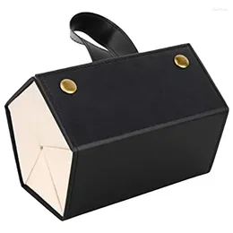 Storage Boxes 1Pcs PU Leather Hanging Foldable Eyeglasses Case Hard Sunglasses Box For Men Women