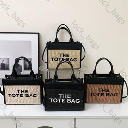 Woven Medium Totes Bag Marc Designer Tote Bags For Women Shopping Clutch Handbag Crochet Two-Tone Handbags Small Shoulder Wallet B273R