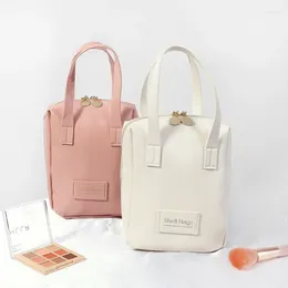 Cosmetic Bags Large-capacity Makeup Bag PU Leather Portable Travel Wash Toiletries Organizer Female Storage Handheld Box