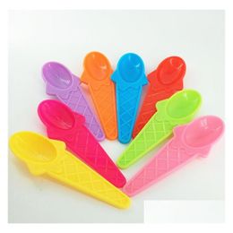 Spoons Ice Cream Spoon Plastic Dessert Yoghourt Cake Summer Children Kids Birthday Party Supplies Drop Delivery Home Garden Kitchen Di Dh8Et