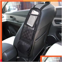 Other Care Cleaning Tools New Car Seat Organiser Side Storage Hanging Bag Mti-Pocket Drink Holder Mesh Pocket Interior Accessorie Drop Dhxhb