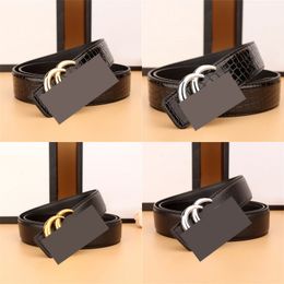 Black belts for women designer real leather belt jeans smooth buckle casual cintura full letter luxury belt mens solid Colour multi styles fashion fa15