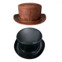 Berets Vintage Hat Magician Costume Cosplay Halloween Props Party Supplies Gentleman Ringmaste Role Play Men Women Drop