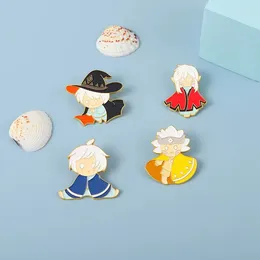 Brooches Sky Of The Light Enamel Pins Game Npc Cartoon Witch Badge Backpack Accessories Gift For Friends Wholesale