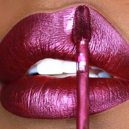 12 Colour Matte Metal Liquid Lipstick Waterproof Long Lasting Not Fading Matte Lip Gloss Nude Lip Tint Stain Lips Makeup Cosmetic 413