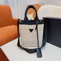 5A Top Quality Designer Bag Darong Woven Handbag Classic Fashion Versatile One Shoulder Messenger Bag Vegetable basket totes255K