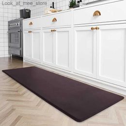 Carpet 12mm Thick Anti-Fatigue Kitchen Mat Cushioned Comfort Floor Mat Anti-Slip Waterproof Kitchen Rug PVC Extra Support Standing Pad Q240123