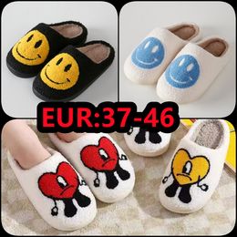 Wholesale smile Slipper Shoes Anti-slippery Winter Slippers Home Cute Bad Bunny Heart Slippers suitable warm your winter