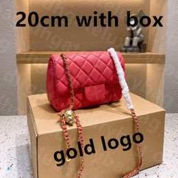 High S Quality CF Women Crossbody Shoulder Bags Purses Designer Woman Handbag Chain Bag Pink Dhgate Mini Bag Hould 530