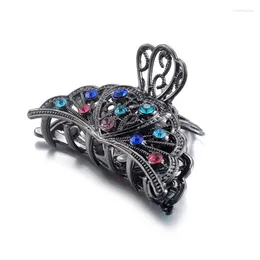 Hair Clips XIAONIANSHI Brand Rhinestone Crystal Flower Claw Wedding Accessories Vintage Metal Crab Clip Women Jewelry