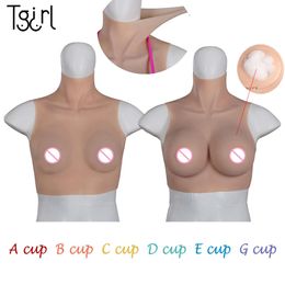 Costume Accessories Fake Boobs Silicone Forms A-G Cup Artificial Breast Crossdresser Drag Queen Transgender Cosplay Big Chest Costume