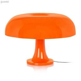 Desk Lamps Orange Danish Mushroom Table Lamp Ornament Light for BedRoom Interior Lighting Desk Lamp Bedside Lamps Decoration Lighting YQ240123