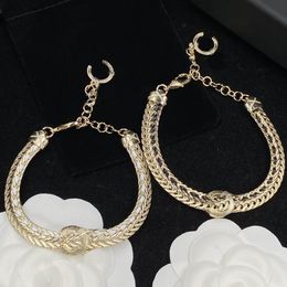 New Gold Bracelet Chain Designer Bracelet Lover Charm Bracelets Letter For Woman Fashion Jewelry