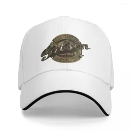Ball Caps 2024 Baseball Cap Gibson Rustic Logo Merch For Men Women Trucker Hats Vintage Sun Gift