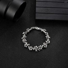 Charm Bracelets Novelty Floral Design Alloy Jewelry Fashion Bracelet For Women Personality Vintage Unisex Trend Girl Gifts