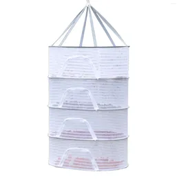 Storage Boxes Muti-Layer Hanging Mesh Net Collapsible Hydroponic Drying Rack For Household Management