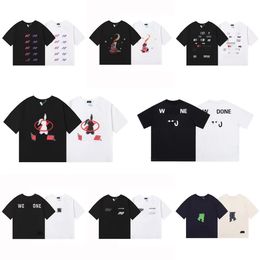 Fashion t shirt new men women summer tops tshirt Crew Neck short sleeve Cotton Tops Tee Sport letter Geometric printed clothes hip hop casual clothing size s-l
