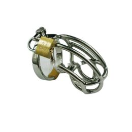 Male Chastity Devices Pa Cock Lock Glans Piercing Curve Penis Ring Restraint Steel Cage Metal Lock Slaves Bondage Bdsm Mens Fetish Toys Gays Cbt New522