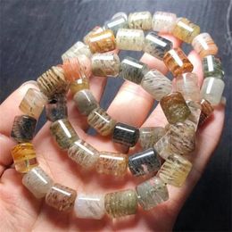 Bangles Natural 1000layer Quartz Bracelet Crystal Bracelets Round Bead Stretch Healing Women Gemstone Jewellery Gift 1PCS 10mm