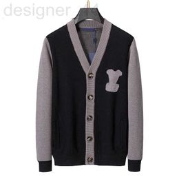 designer luxurious Men's sweater women Knitted PulloNew Product Butterfly Stripe V-neck Long Sleeve Cardigan cashmere sweaters Vests 15MO