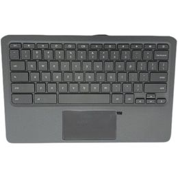 NEW For HP Chromebook 11 G6 EE UPPER CASE PALMREST Touchpad Keyboard L92334-001