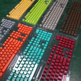 Keyboards Keyboards Special price 104 key OEM high PBT keycaps Colourful Colour matching opaque overmolding can be Customised YQ240123