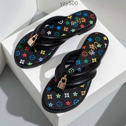 Summer Slides Metallic Slide Sandals Flip Flop Slippers for Women Beach Walk Fashion Printed Slipper Shoes Cas louisely Purse vuttonly viutonly vittonly lvse E6JY