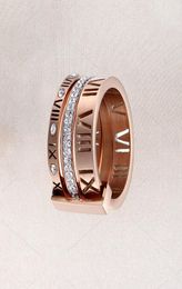 High Quality Designer for Woman Ring Zirconia Engagement Titanium Steel Love Wedding Rings Silver Rose Gold Fashion Digital jewelr7897843