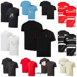 Men's and Women's New T-shirts Formula One F1 Polo Clothing Top Team Drivers' Summer Short-sleeved Racing Casual Breathable Quick-drying Clothes Plus Size Fans' Tpgn